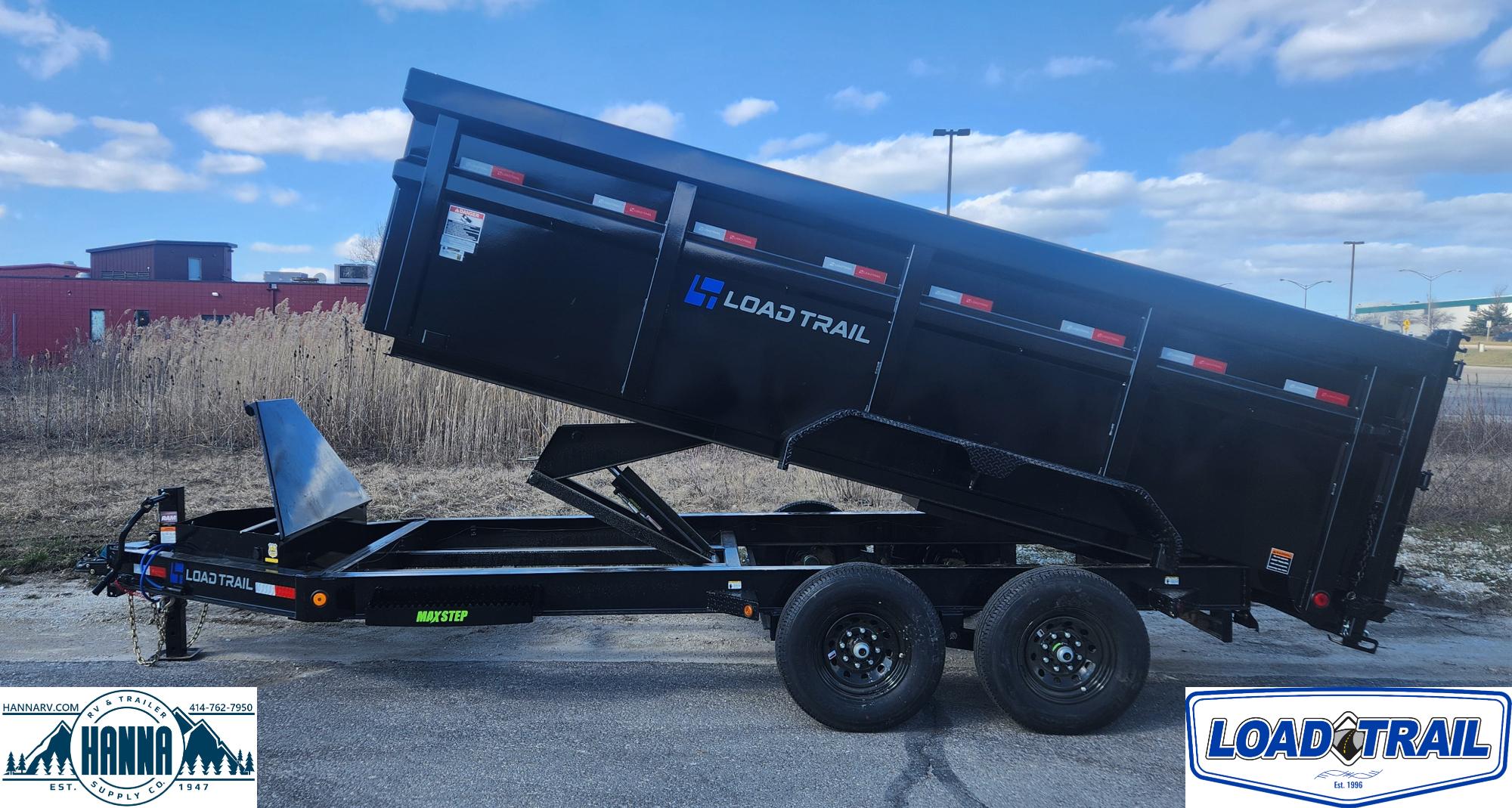 Load Trail 83" X 16' Tandem Axle 14,000 Lb Low Profile Dump Trailer with 4' Sides